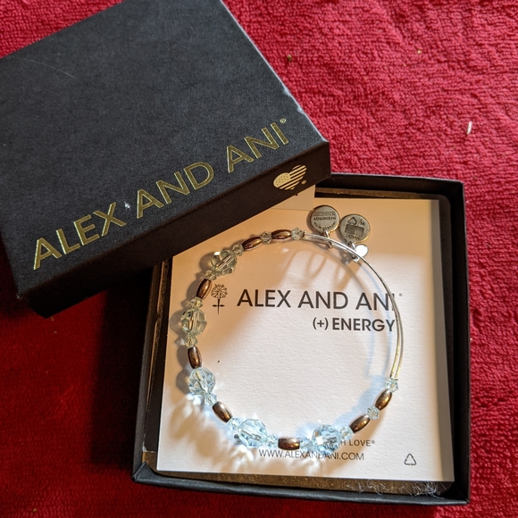 Alex and Ani Swarovski crystal and metal bangle - Picture 4 of 6